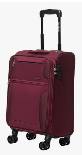 mala de viagem de bordo 10kg wine red bahia lite