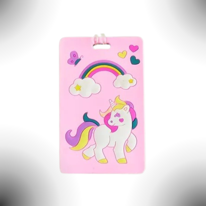 Identificador de Bagagem Arco Iris Pónei Rosa