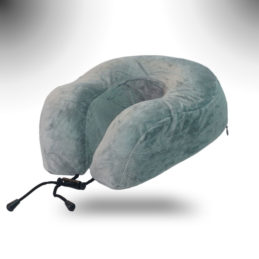 TRAVESSEIRO DE PESCOÇO MEMORY FOAM 136 - CINZA