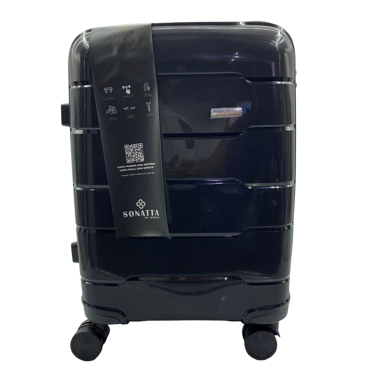 Mala de viagem 23Kg Preto Sonatta ml6910