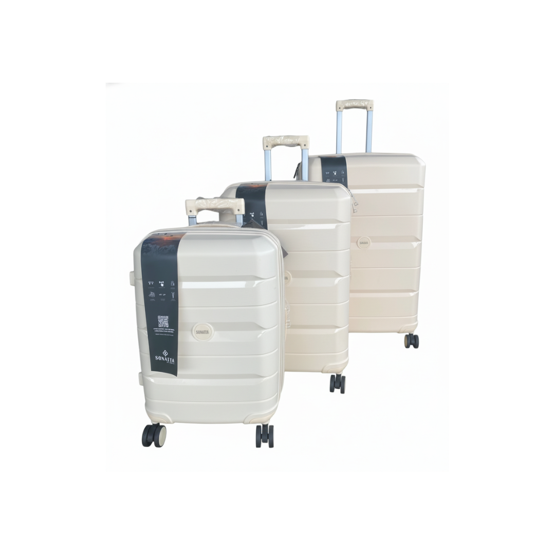 Mala de viagem 23Kg Bege Sonatta ml6928