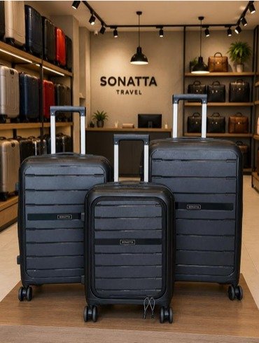 Mala de viagem De bordo 10Kg Preto Sonatta ml7952