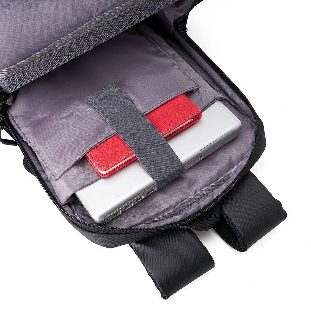 Mochila Couro Sintético USB 20 Litros. - Imagem 6