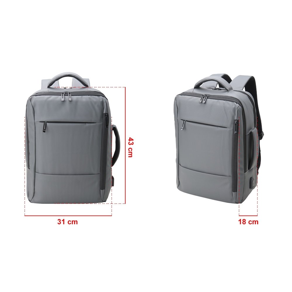 Mochila Couro Sintético USB 25 Litros. - Imagem 8